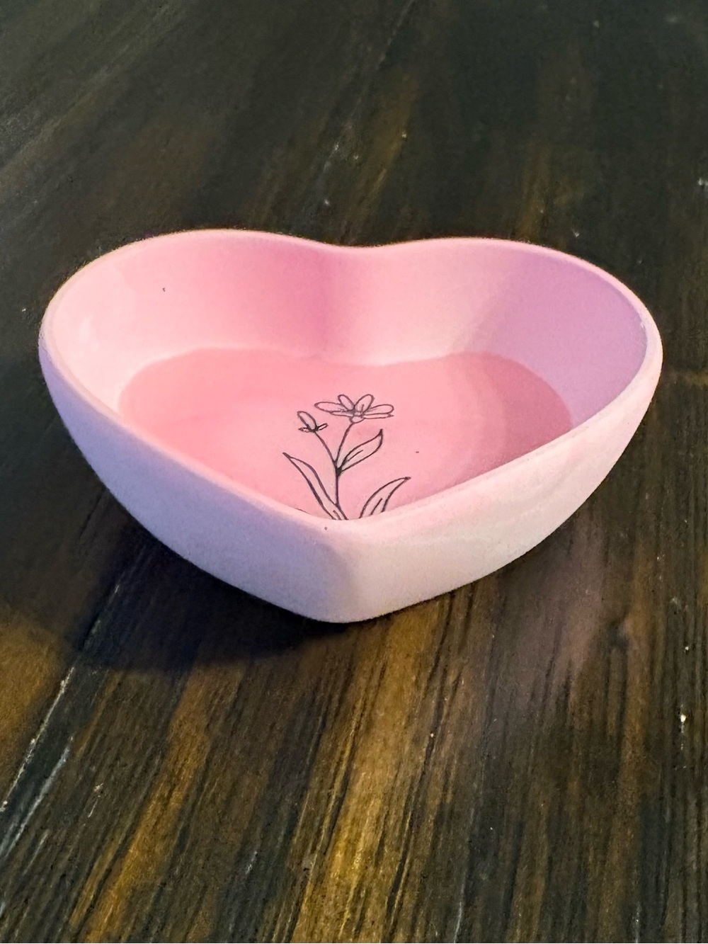 Pink Heart-Shaped Mini Bowl/Trinket Tray